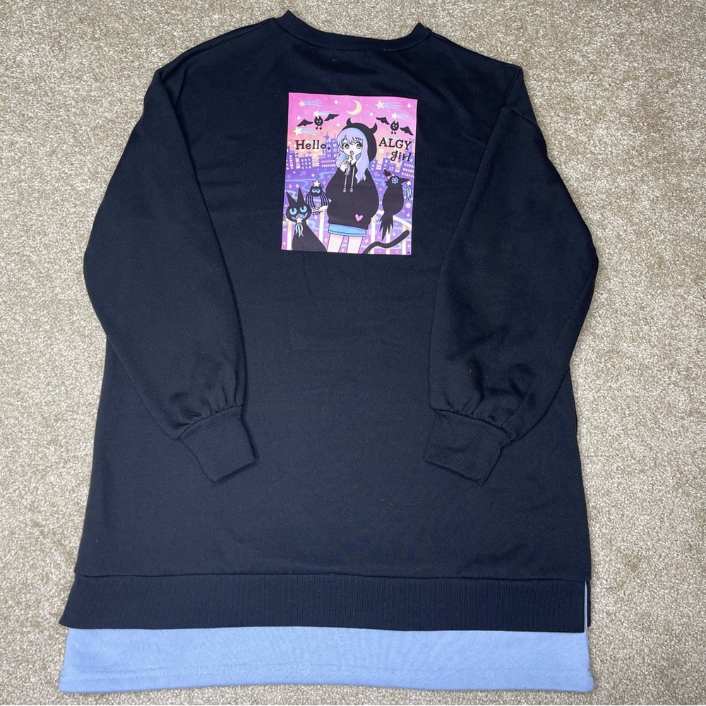 Girls Youth Size 160 (12-14) Japan Brand ALGY x Mag Hokkyoku Sweatshirt Dress